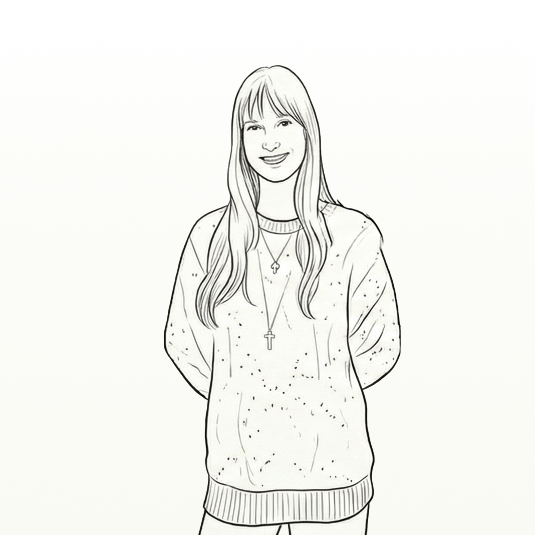 Illustration der Mitarbeiterin Emma Windt (Ausbildung zur Goldschmiedin)